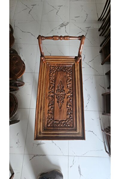 ABANOZ Ahşap servis arabası