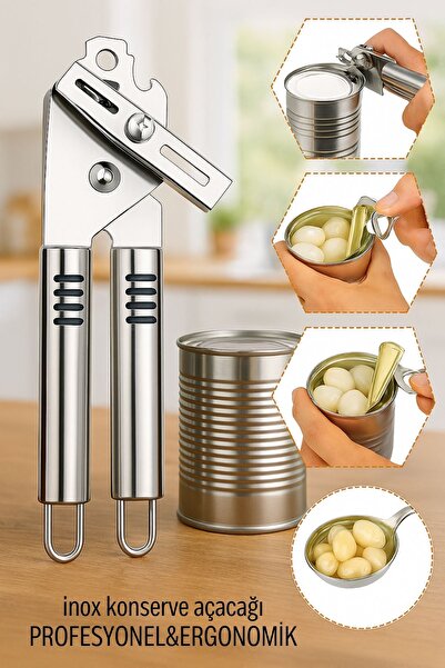 Transformacion Inox Çelik Konserve Açacağı - Ergonomik ve Profesyonel Kolay Konserve Açıcı 722091
