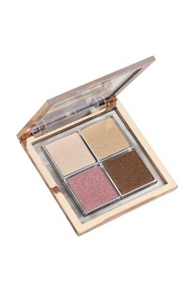 GOSH Paletă strălucitoare, paletă Blush, 001, umplută cu patru farduri, 11,6 g