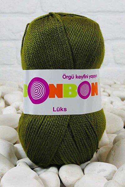 NAKO BONBON LÜKS PATİK İPİ 100 GR. 1 ADET 98687 KINA YEŞİL