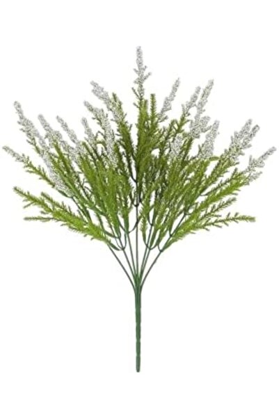 Goishtrie مجموعة أوراق سيقان صناعية باللونين الأخضر والأبيض لتزيين المنزل والمكتب والمطبخ