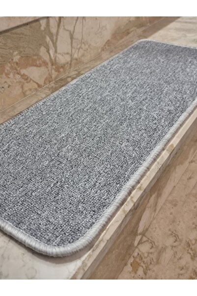 Nurteks Gri Merdiven Halısı Yapışkanlı Basamak Halısı