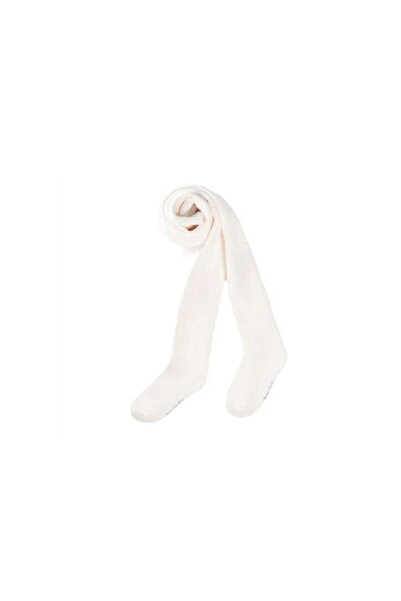 MASHASHOP Cotton Tights for Kids, Cream, Size 5-6 Years