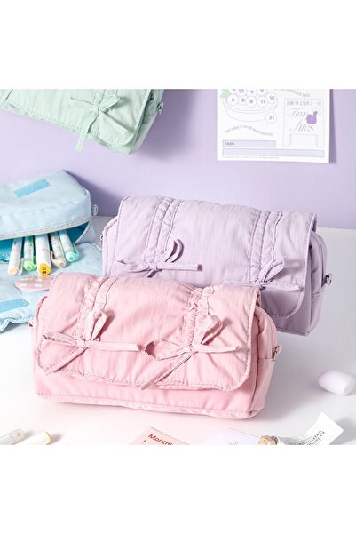 womistore Θήκη για στυλό Kavai Kalemlik με πολλαπλές θήκες και φιόγκο