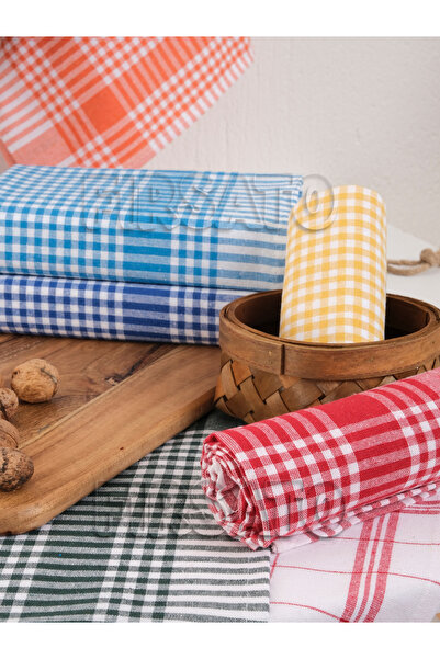 Fırsato Set of 12, 50X70Cm, Assorted Colors, Pötikare Feeding Cover |   Kitchen Towel-Napkin |   Drying Cloth