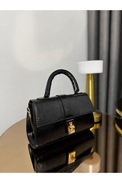 Dumanbags Mini Nora Model Siyah Kadın El Ve Omuz Çantası