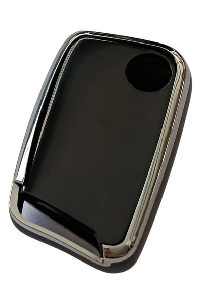 Kasey Volkswagen Passat B8 Skoda Superb Kodiaq Compatible Smart Key Case Auto Keychain Black Silver