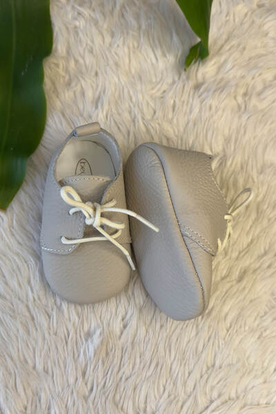 Beybium Lace Detailed First Step Baby Shoes Mink