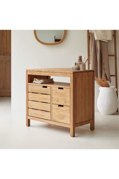 WoodenDecoration01 Serena Pine Masif Ahşap Banyo Dolabı-Çok Amaçlı