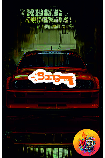 sticker ملصق زجاجي للسيارات والدراجات النارية من Bang Text Jdm، ملصق زجاجي ثل...