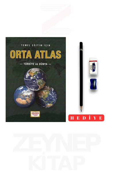 Ema Kitap Orta Atlas (Kalem Seti Hediyeli)