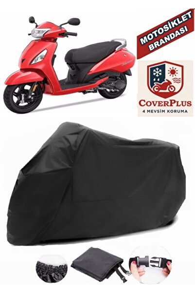CoverPlus Siyah TVS Jupiter Motorsiklet Brandası,Motor Örtüsü Bağlantı Tokalı...