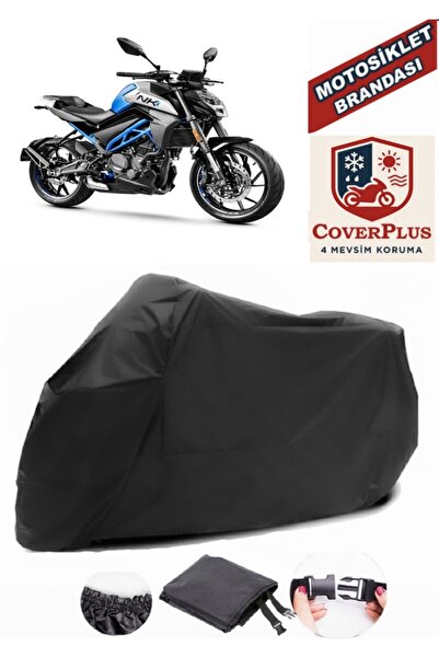 CoverPlus Siyah CF Moto 250NK Motorsiklet Brandası,Motor Örtüsü Bağlantı Toka...