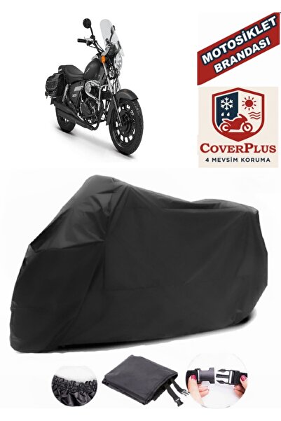CoverPlus Siyah Kuba Superlight 125 Motorsiklet Brandası,Motor Örtüsü Bağlant...