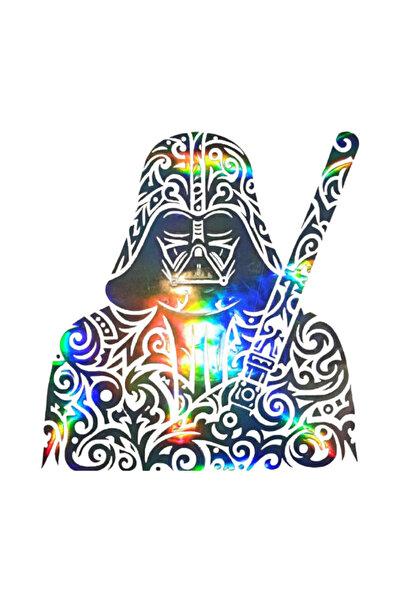 meristeed ملصق ثلاثي الأبعاد متغير اللون بتصميم ستار وورز - للسيارات والخوذات...