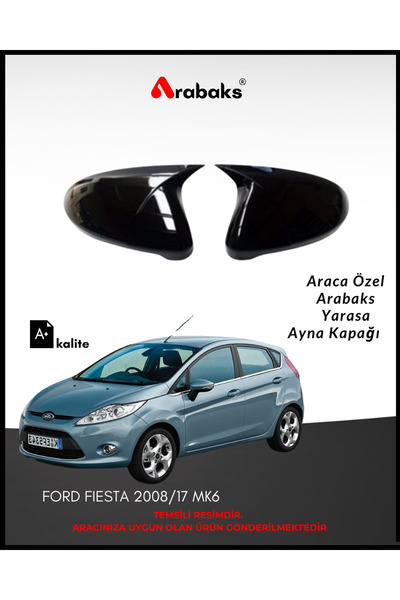 Arabaks FORD FIESTA 2008/17 MK6 Batman Yarasa Ayna Kapağı 2'li Takım (MUGEN T...