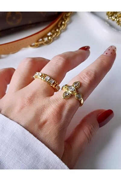 Bubbleatelier خاتم لوي الذهبي من السلسلة الخاصة قابل للتعديل