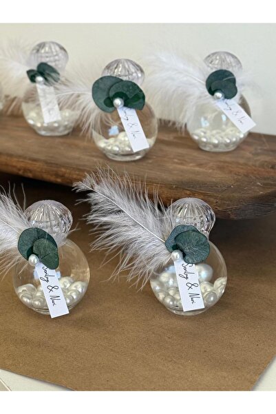 betonfikirler İNCİ VE OKALİPTUS DETAYLI SÖZ NİŞAN DOĞUM HEDİYELİK KOLONYA (10...