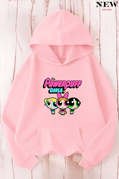 New Shine Powerpuff Girls Printed Sweatshirt
