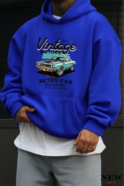 New Shine Vintage Printed Sweatshirt