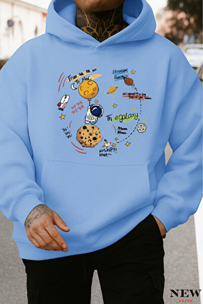 New Shine Hanorac cu imprimeu astronaut