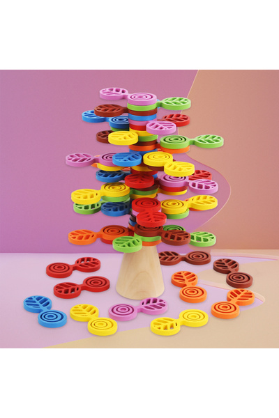 OEM Montessori Educational Toy Puzzle with 9 Geometric Shapes Made of Wood, 36 Pieces