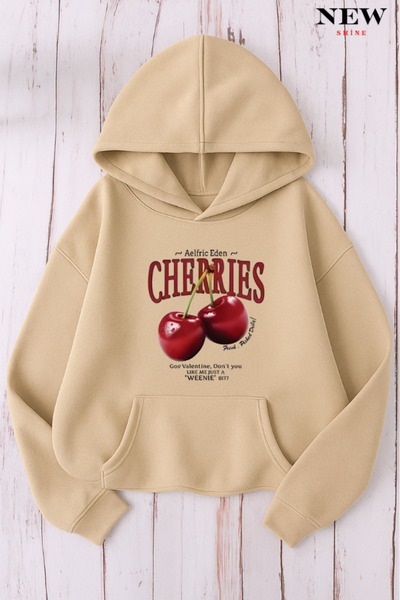 New Shine Hanorac cu imprimeu cu cireșe