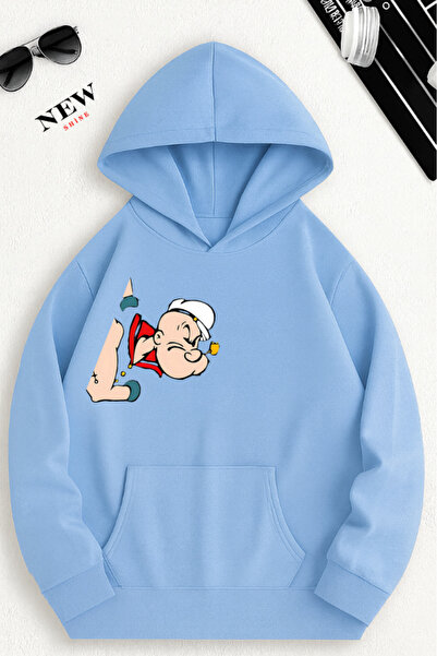 New Shine سويت شيرت مطبوع عليه شخصيات كرتونية