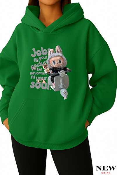 New Shine سويت شيرت مطبوع من لابوبو