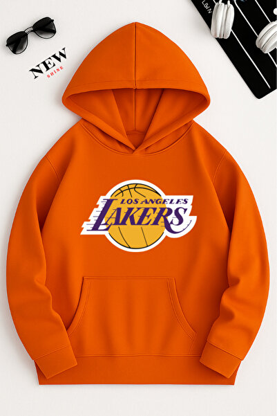 New Shine Lakers Baskılı Sweatshirt