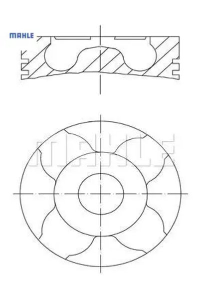 MAHLE Piston Segman 75,00mmstd. 307-partner 1.6hdi 16v