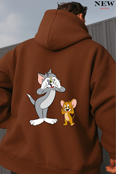 New Shine سويت شيرت بطبعة توم وجيري