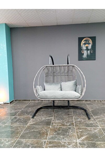 istanbul mob Luminea Home Çift Kişilik, İp Örgü, Bahçe, Balkon, Ev Salıncağı,...