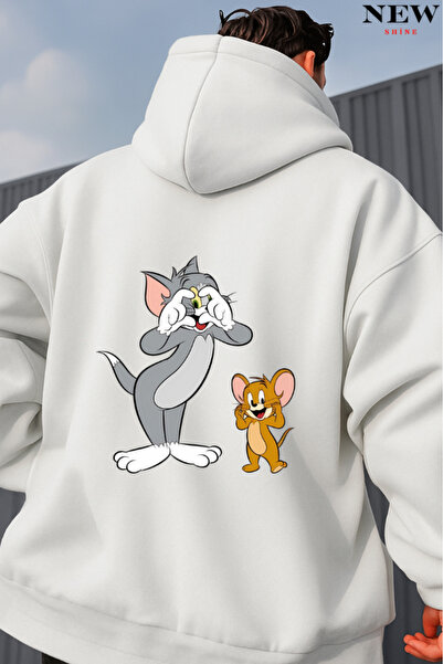 New Shine سويت شيرت بطبعة توم وجيري