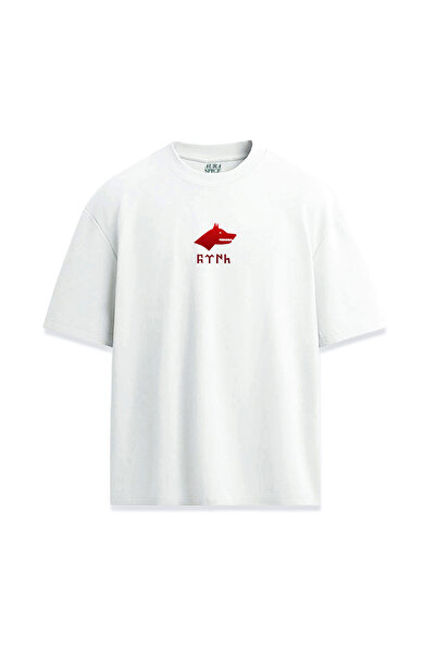 Darkia تي شيرت للجنسين بتصميم خاص مطبوع عليه Göktürk باللغة التركية من Bozkurt