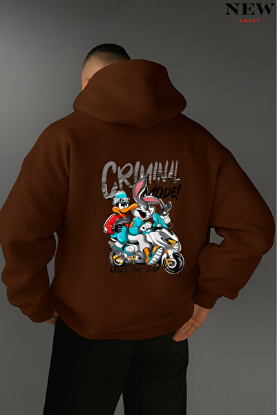 New Shine Criminal Mode Printed Sweatshirt