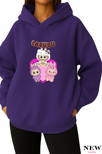 New Shine سويت شيرت مطبوع من لابوبو