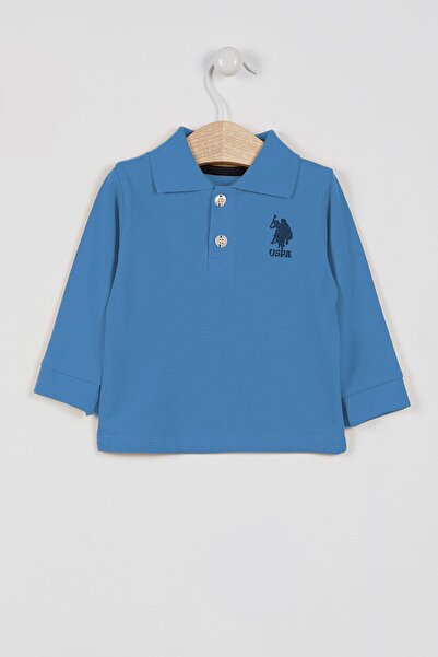 U.S. Polo Assn. Tricou albastru pentru bebelusi