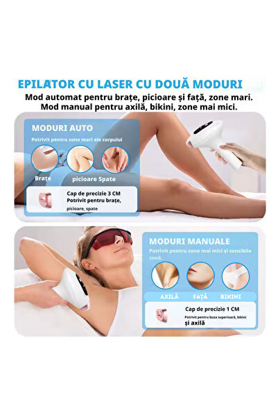 TrustTech IPL Epilator Ice Cooling 9 steps for body, face, groin, hair removal, rejuvenation, anti-acne mode