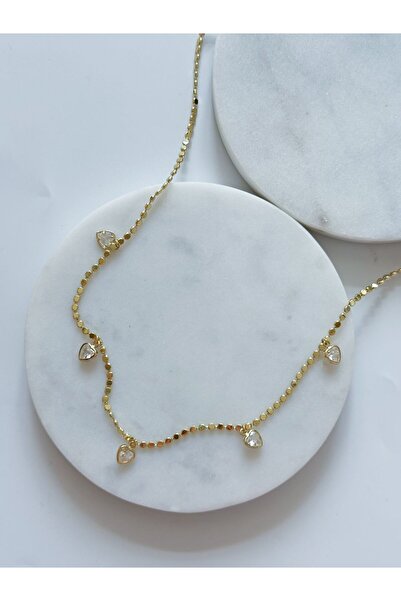 CHARMLUCKY ÇELİK KALP CHARM DÖRTGEN ZİNCİR KOLYE