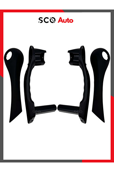 Sco Group Renault Megane 2 Kapı Kolu Set Mat Siyah Kapı Kolçak Megane II 7701...