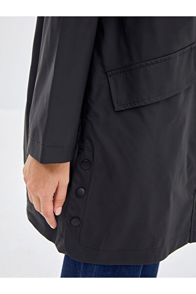 LC Waikiki Sparkling Selections from Shining Store |   Women's Hooded Plain Raincoat