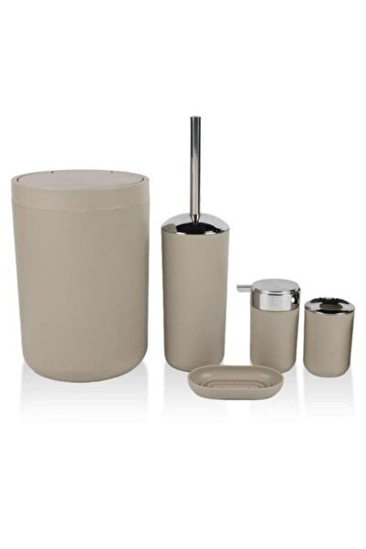 Viyalente 5 Piece Acrylic Bathroom Set Round Linda