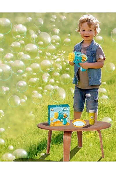 OYUNOYUNCAK Pilli Köpük Baloncuk Makinesi Tabancası Yeni Tasarım Bol Köpük Süper Ördek Figürlü 23 ÇIKIŞLI
