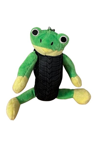Tung Sahur Plush Figure, Keychain, Black-Green, 20cm