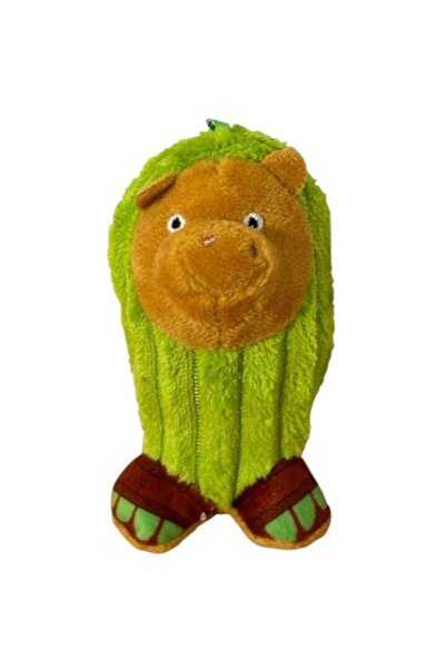 Tung Sahur figurine, keychain type, plush, brown-green, 15cm