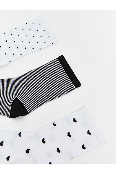 LC Waikiki Sparkling Choices from Shining Store |   Patterned Women's Socks 3-Piece