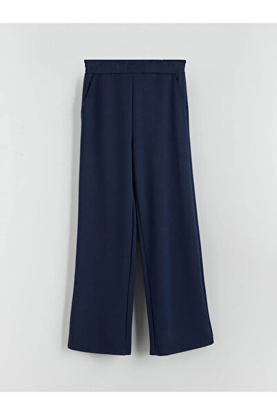 LC Waikiki LCWAIKIKI BasicLacivert Beli Lastikli Geniş Paça Kadın Eşofman Altı