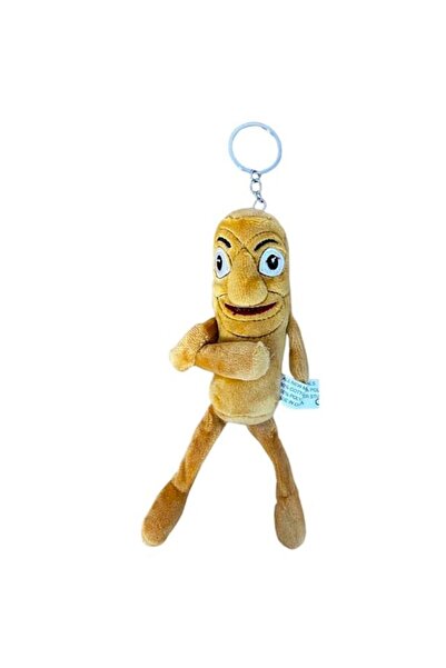 Tung Sahur Plush Keychain, Brown, 18cm
