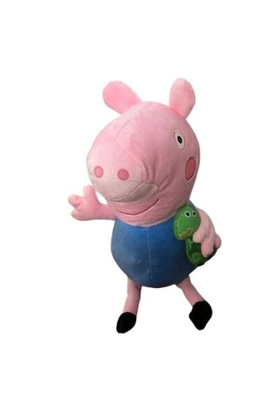 Peppa Pig Figurina George, muzical, celebrul personaj animat Peppa Pig, 25cm, albastru
